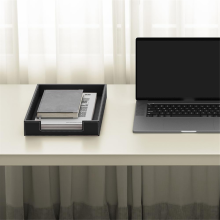 Leren bureau organizer, stapelbare organizers en accessoires, tijdschriftencassette voor kantoorbenodigdheden