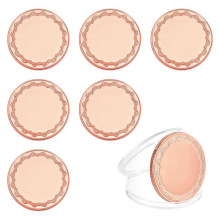 6 pezzi di medaglie da 1,57 pollici, dischi incisi al laser, spessi 3 mm, colore rame
