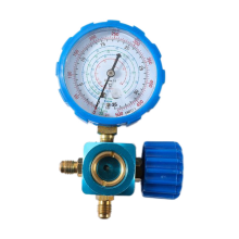 Manifold Gauge - Air Condition Manometer Valve 500Psi 35Kg with Visual Mirror for R410A R22