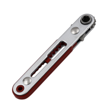 Mini chiave a cricchetto con attacco da 1/4 di pollice, attacco esagonale, cacciavite a doppia testa, utensile con due teste dritte