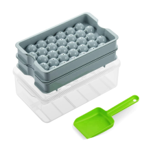 Mini-Tablett mit Behälter und Schaufel, Eis für Kühlschrank und Gefrierschrank, zerkleinertes Kühlgetränk, Kaffeesaft