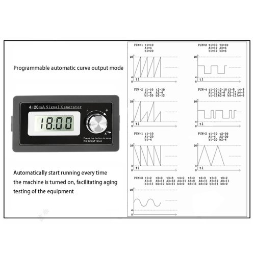 2Pack 4-20MA Current Loop Signal Generator 0.01 Precision Two-Wire PLC Instrument 2