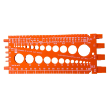 Bout-moer draad inch & metrische tester meters metrische maatmeter meetinstrument voor schroef-A