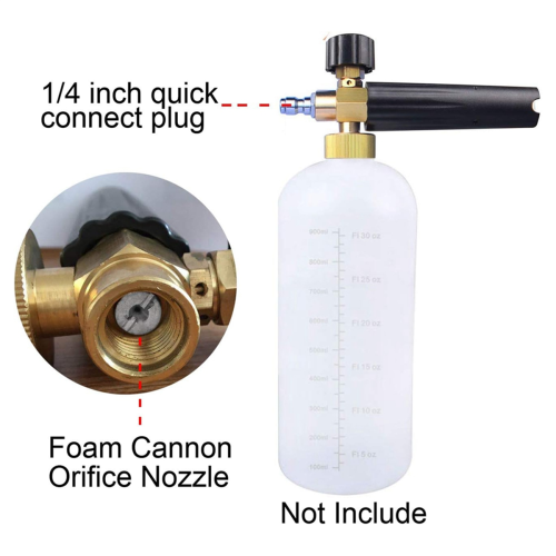 1.1 mm Orifice for Foam Cannon and Maker, Replacement Thread Nozzle Mesh Filter Snow , 3000 PSI 2