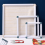 3-Pack Square Embroidery Hoops Punch Needle Quilting Frame,Blue 6