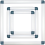 3-Pack Square Embroidery Hoops Punch Needle Quilting Frame,Blue 1