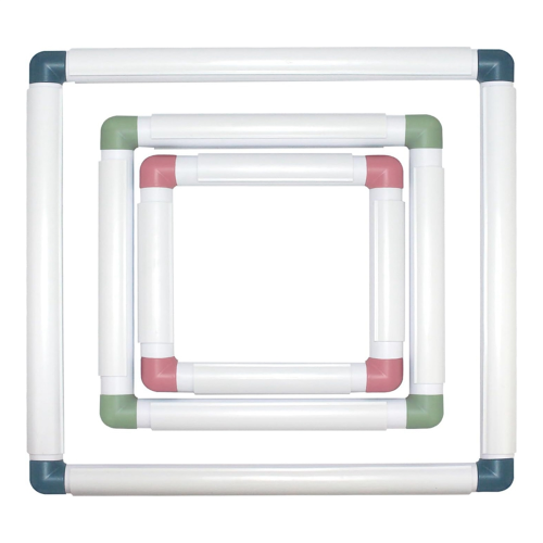 3-Pack Square Embroidery Hoops Punch Needle Quilting Frame,As Shown