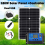20W Car Battery Solar Panel System Kit Charger Portable Flexible Controller 2USB Output 4