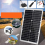 20W Car Battery Solar Panel System Kit Charger Portable Flexible Controller 2USB Output 7