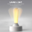 2Pack Lever Light Ambient Lighting Stick Lamp Shake Toggle Switch Rechargeable LED Night Wall 3