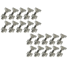 20 Stück Scharniere, hydraulische Schranktürscharnier-Dämpferpuffer, weiches, leises Schließen für alle Küchenschrankmöbel