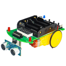 DIY Ultraschall-Entfernungsmessung und Hindernisvermeidung Autoschweiß-Kit Mikrocontroller Smart-Programmierpraxis