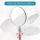 3 Pack Telescopic Inspection Mirror Checking Mirror, Tool for Vehicle, Car, Eyelashes 5