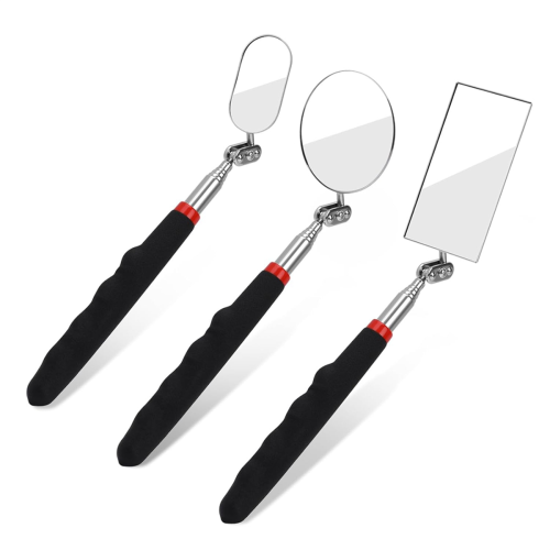 3 Pack Telescopic Inspection Mirror Checking Mirror, Tool for Vehicle, Car, Eyelashes