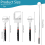 3 Pack Telescopic Inspection Mirror Checking Mirror, Tool for Vehicle, Car, Eyelashes 6