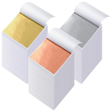 1200 fogli di carta imitazione in 3 colori, lamina d'oro per decorazioni artistiche, artigianato e unghie