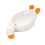 Porte-savon en forme de canard avec drain, support de bac de douche auto-drainant, blanc 2