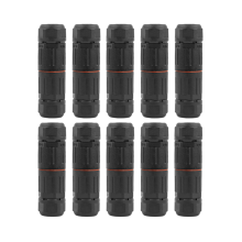 10PCS IP68 Elektrische Wasserdichte Stecker Draht Kabel 3 Pin Outdoor Hard Quick Push-in Leiter Terminal