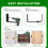 Adjustable Door Brackets, Heavy Duty Security Bracket, Drop Open Bar Holder for 8