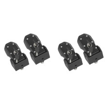 4x Engine Hood Latch Lock Catches Kits for JK 07-17 JL Unlimited 18-Later JT 20-Later Metal