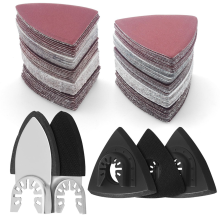 Set van 135 oscillerende schuurpads, driehoekig schuurpapier en vingerschuurpapier