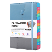 Passwort-Buch mit bunten alphabetischen Registerkarten und zwei Lesezeichen, für Senioren, 8,4 x 5,9 Zoll, Internetadresse B