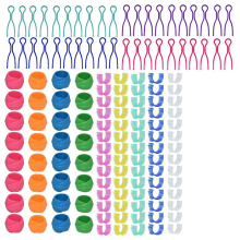 142 stuks spoeldraadorganizerclips, 70 houderclips, 32 siliconenhouders, 40 houders