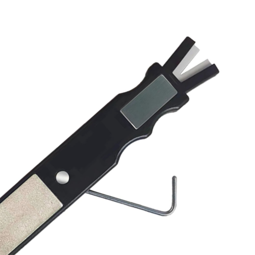 Ice Skates Blade Sharpener Tool Multi Function Hockey Skate with Sharpening Stone 2