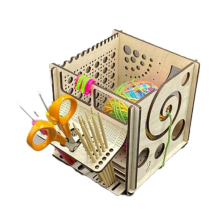 All-in-1-Garnschale aus Holz – Strickschale, Taschenaufbewahrung, tolles Geschenk für Stricker