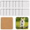 18Pcs Sublimation Platz Coaster Rohlinge Groß MDF Hartfaserplatten Kork Untersetzer Blank 4