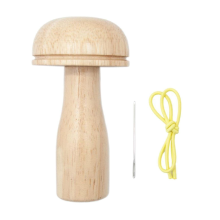 Stopfpilz-Set, Holzwerkzeug mit starkem Griff und allmählicher Krümmung für Nähgarne, Socken, Pullover