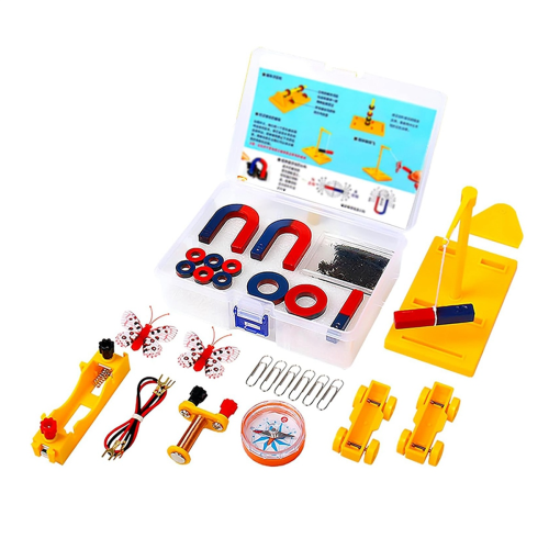 Kids Magnet Kit Physics Science Electromagnet Experiment Set Educational for School Students 1