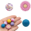 Daisy Silikonperlen Pfirsichweiße Blumenform Lose Perle Runder Abstandshalter mit elastischem Seil 6