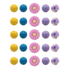 Daisy Silikonperlen Pfirsichweiße Blumenform Lose Perle Runder Abstandshalter mit elastischem Seil