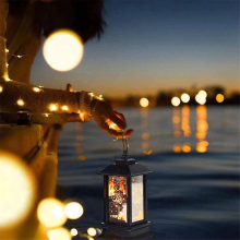 Lanterna a LED per Eid Mubarak, ornamenti, luci notturne del Ramadan, decorazioni per la casa, regali per feste, A