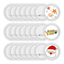 20er-Pack Acrylknöpfe, Anstecknadeln, 3 Zoll Button Maker Rohlinge, für Bastelbedarf und DIY-Partyprojekte