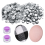 100 Sets Cover Buttons Kit with Tools Size to Self DIY Fabric Cloth 0.59 Inch 1