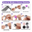 100 Sets Cover Buttons Kit with Tools Size to Self DIY Fabric Cloth 0.59 Inch 6