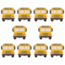 10 pezzi di perline in silicone per auto a forma di scuolabus per penne piatte distanziali allentati