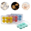 150 Pack Wax Melt Clamshells Molds, 6-Cavity Clear Empty Plastic Round Shape Square Container (Round) 7