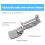 Sewing Rolled , Adjustable Width Hemmer Foot, Machine Hem Attachment Hemming Tool (15-25mm) 4