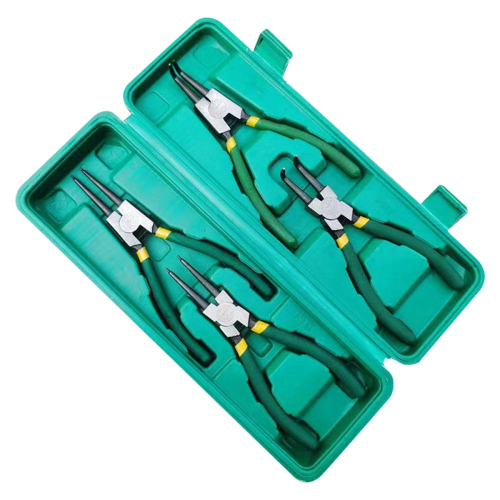 Circlip Plier Set 7 Inches External Internal Staight Bent Pliers Multifunctional Retaining Snap Ring Remover Tool 1