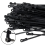 300Pcs Screw Hole Cable Ties Reusable Fixed Nylon Self-Locking Cord Tie Straps Fastening Loop 6
