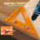2-In-1 Rafter Square,Positioning Triangle Ruler Innovative Square Tool Adjustable Protractor 2pcs 5