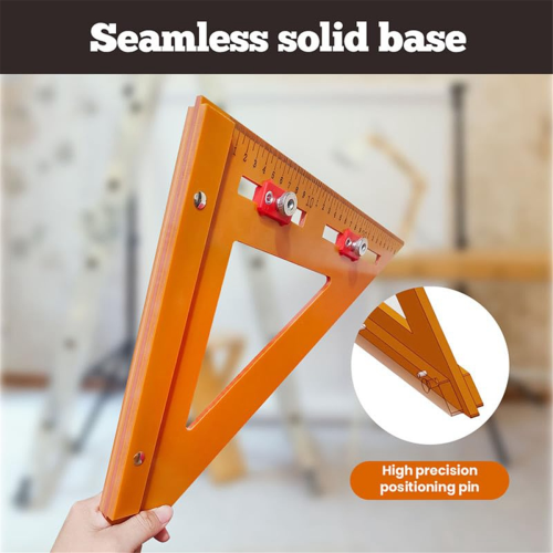 2-In-1 Rafter Square,Positioning Triangle Ruler Innovative Square Tool Adjustable Protractor 2pcs 2