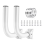 Adjustable Universal Wireless Bridge Bracket Mount Kit, for Outdoor Antenna Point to AP Access Client 2Pack 3