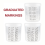 Einweg-Farbmischbechersystem, 50er-Pack Becher mit Deckel, harter Haltering, 10 Stecker, 2 Adapter 9