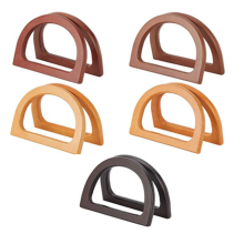 10 manici per borse in legno per la realizzazione di borse decorative, 5 colori, manici di ricambio per borse