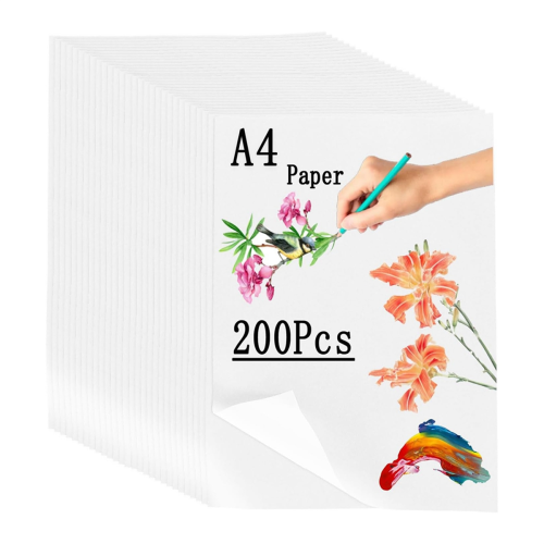A4 Tracing Papers 200 Sheets, 63 GSM Paper Bulk , Technical for Drawing, Scrapbooking,Sketching 2