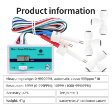 TRM1 Triple TDS Meter Online Wasserqualitätstester 0-9990PPM LCD-Display Reinheit PH